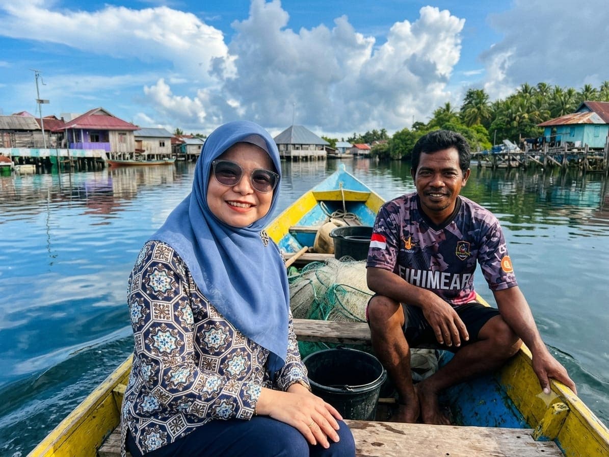 Perjuangan Mantri Perempuan BRI Tembus Ombak 4 Meter Demi Nasabah di Wakatobi
