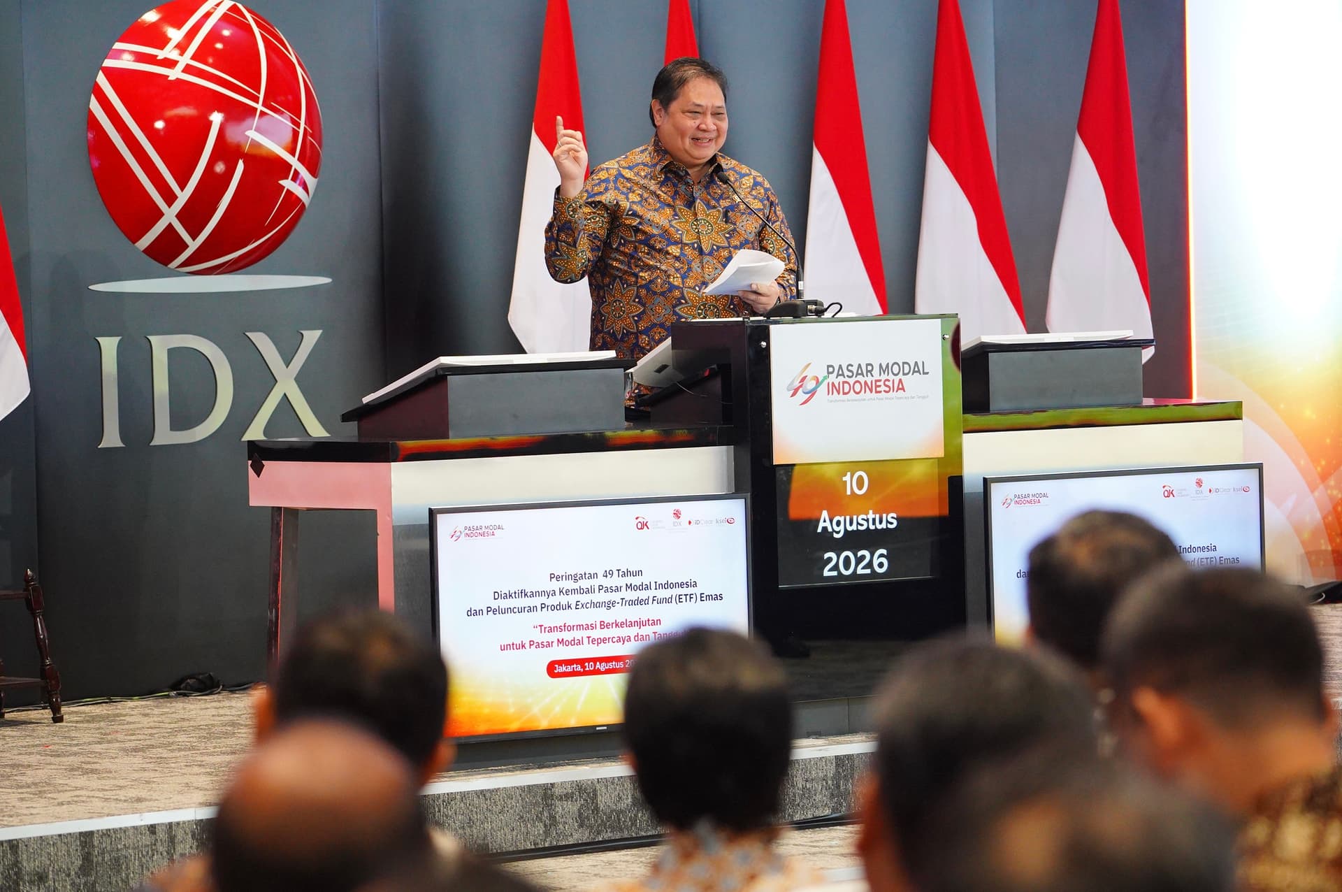  ETF Emas Diluncurkan, Airlangga Optimistis Indonesia Bisa Salip India