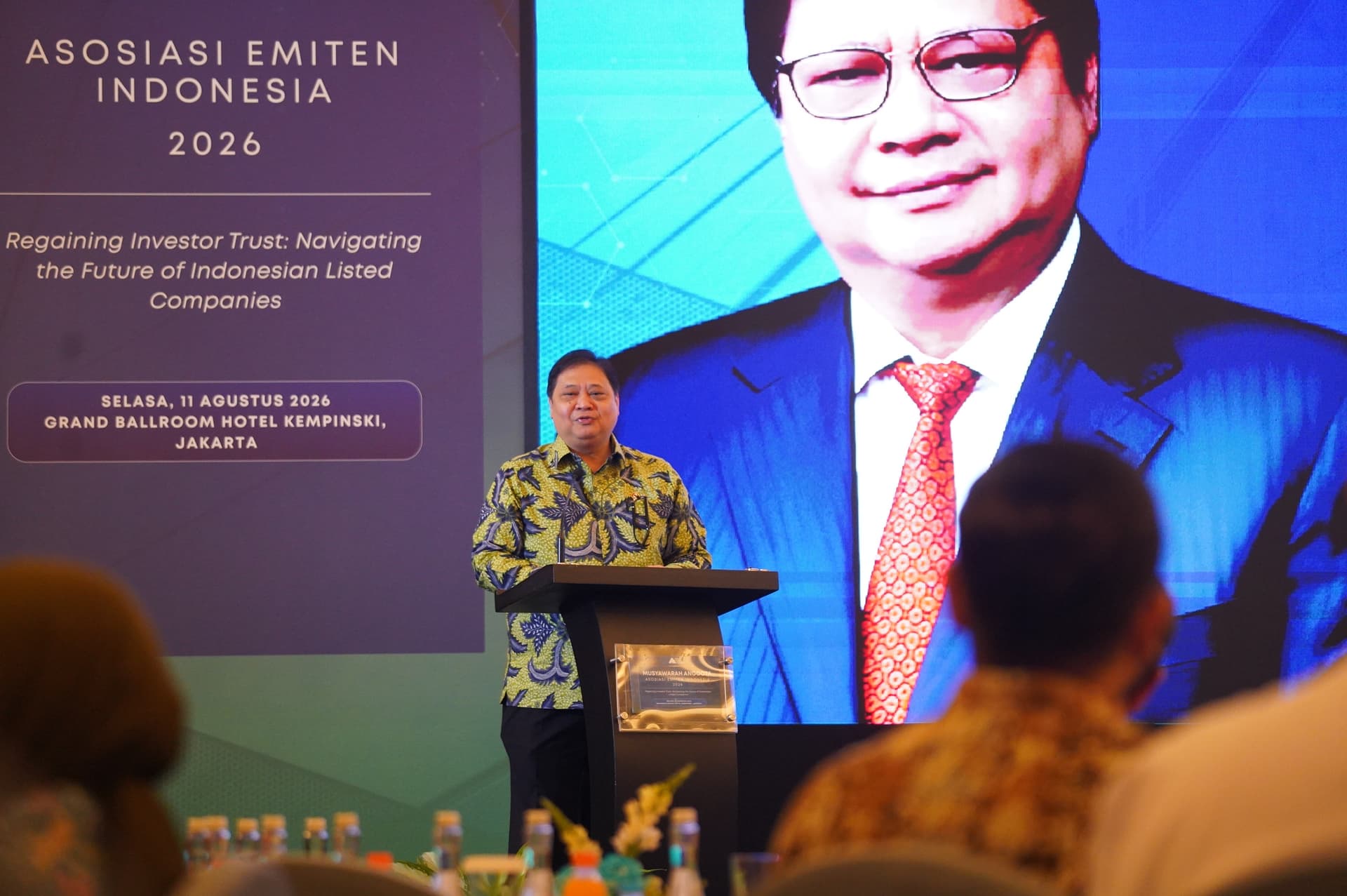 Airlangga Beri Bocoran Sosok Gubernur PFII, Ini Sinyalnya
