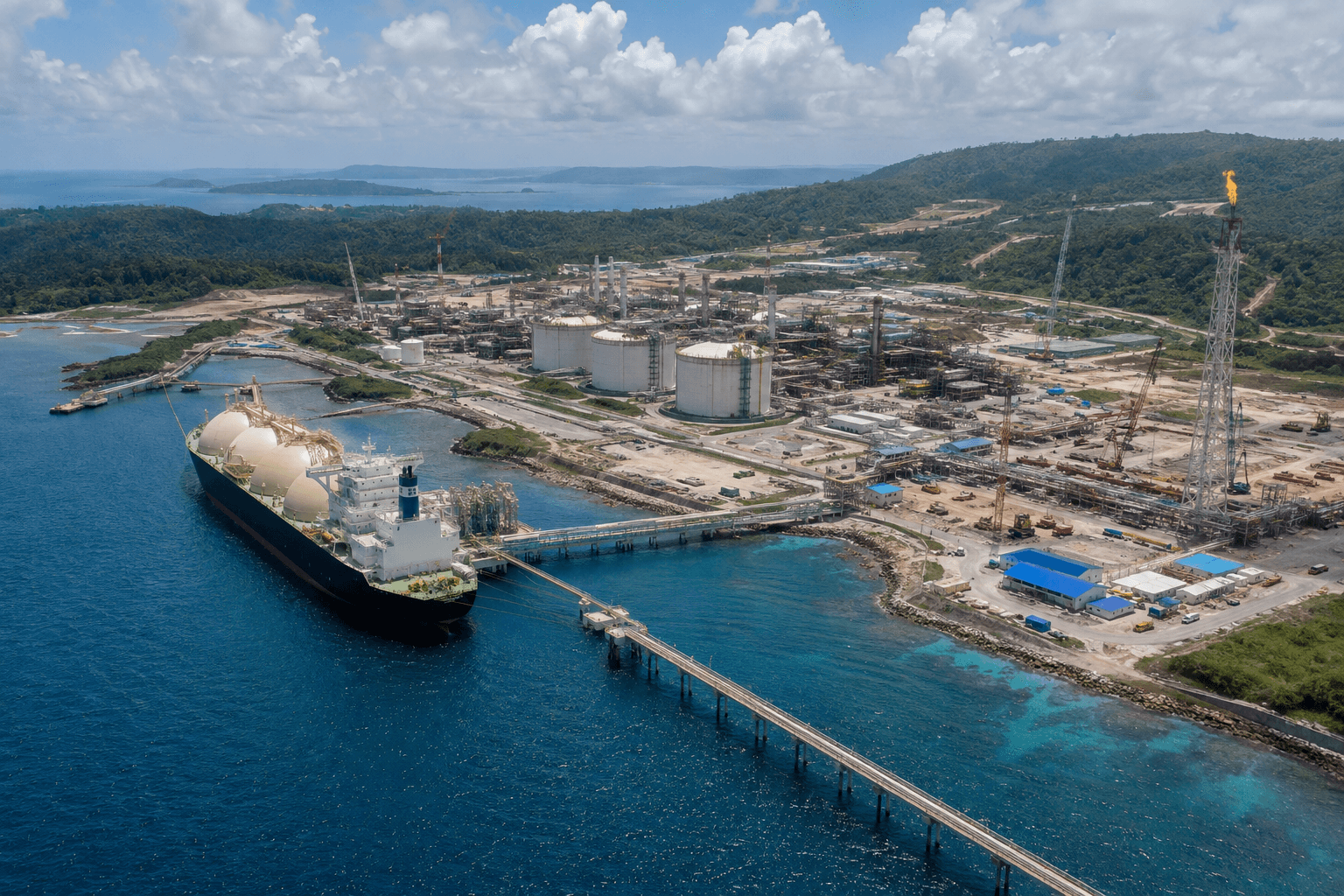 Indonesia’s $21 Billion Gas Gamble: A Long-Delayed Mega-Project Takes Shape in the Remote East
