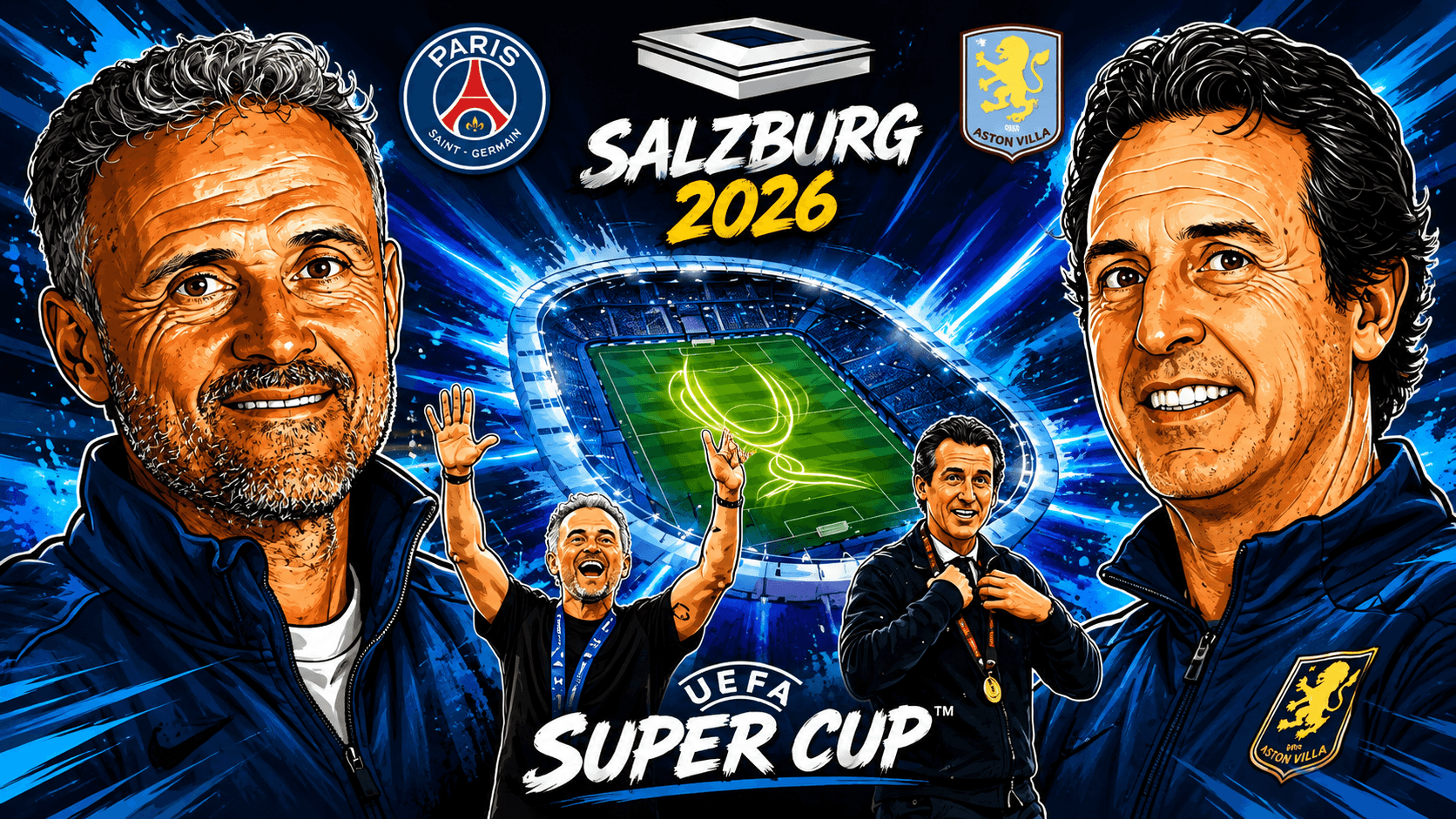 Tayang di Vidio.com, Inilah Jadwal Siaran Langsung Piala Super Eropa: PSG vs Aston Villa 