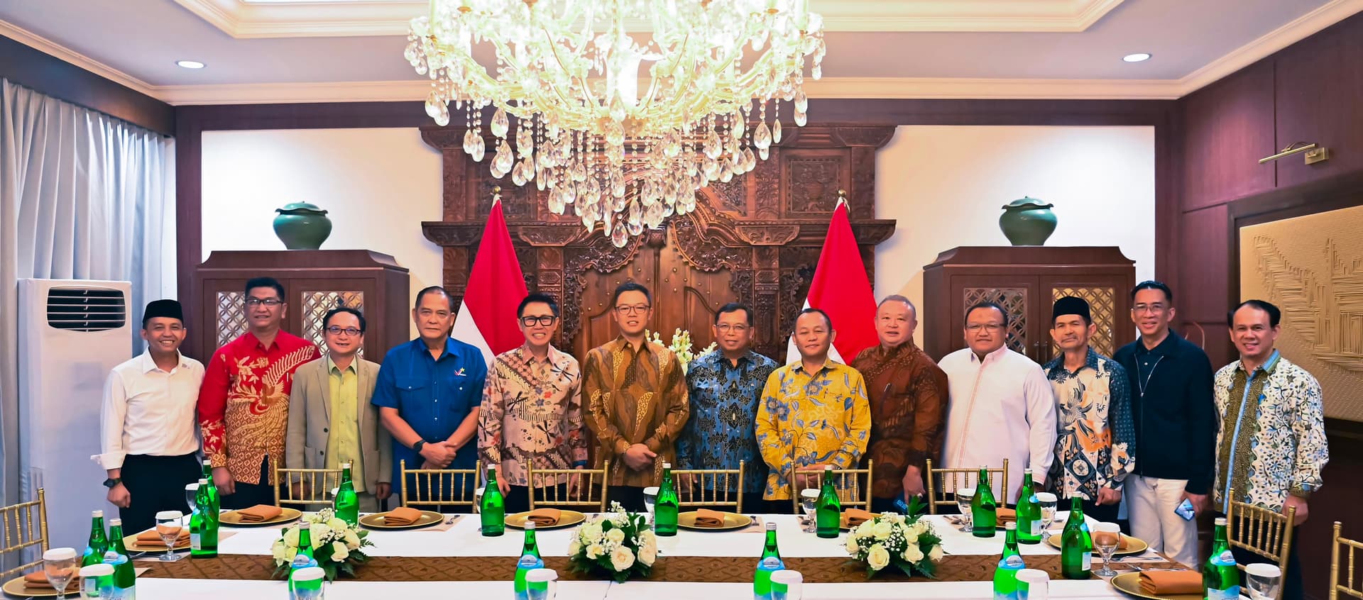 Jelang HUT Ke-81 RI, Sugiono Silaturahmi dengan Sekjen Partai Koalisi Pemerintahan Prabowo