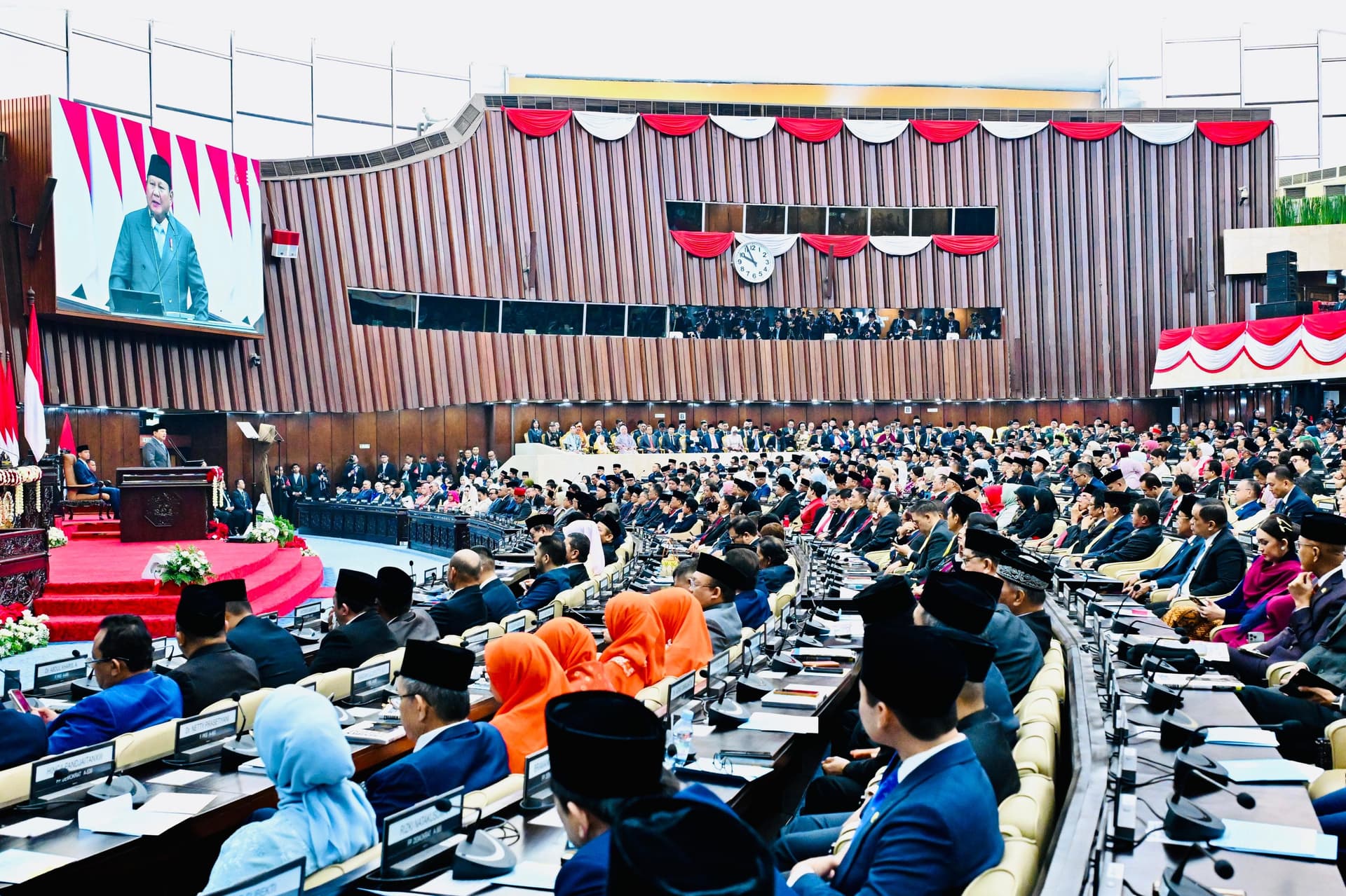 Full Speech of President Prabowo at the Annual Session of the MPR with the DPR - DPD