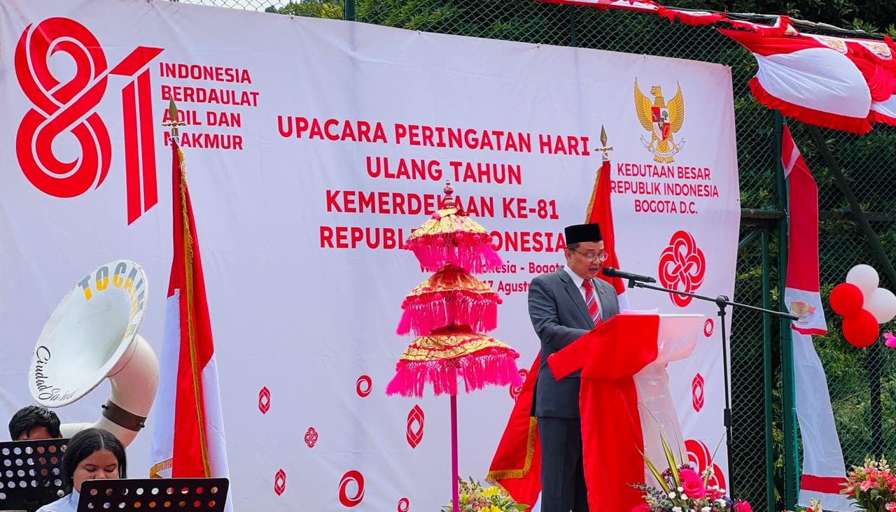 Kala Simponi Indonesia Raya dan Tabola Bale Bergema di Bogota