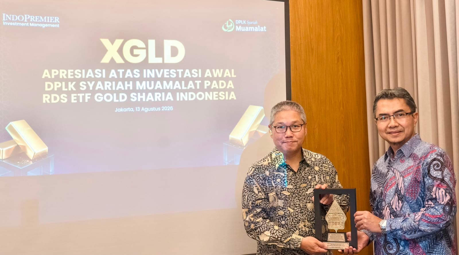 DPLK Syariah Muamalat Jadi Investor Pertama ETF Emas