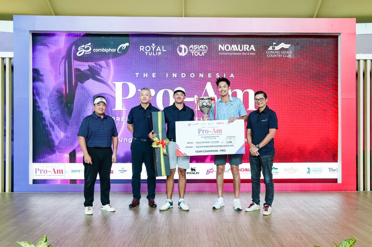 Duet Suyasri-Luke Juarai Kategori Beregu, Andi Xu Sabet Trofi Individual The Indonesia Pro-Am 2026