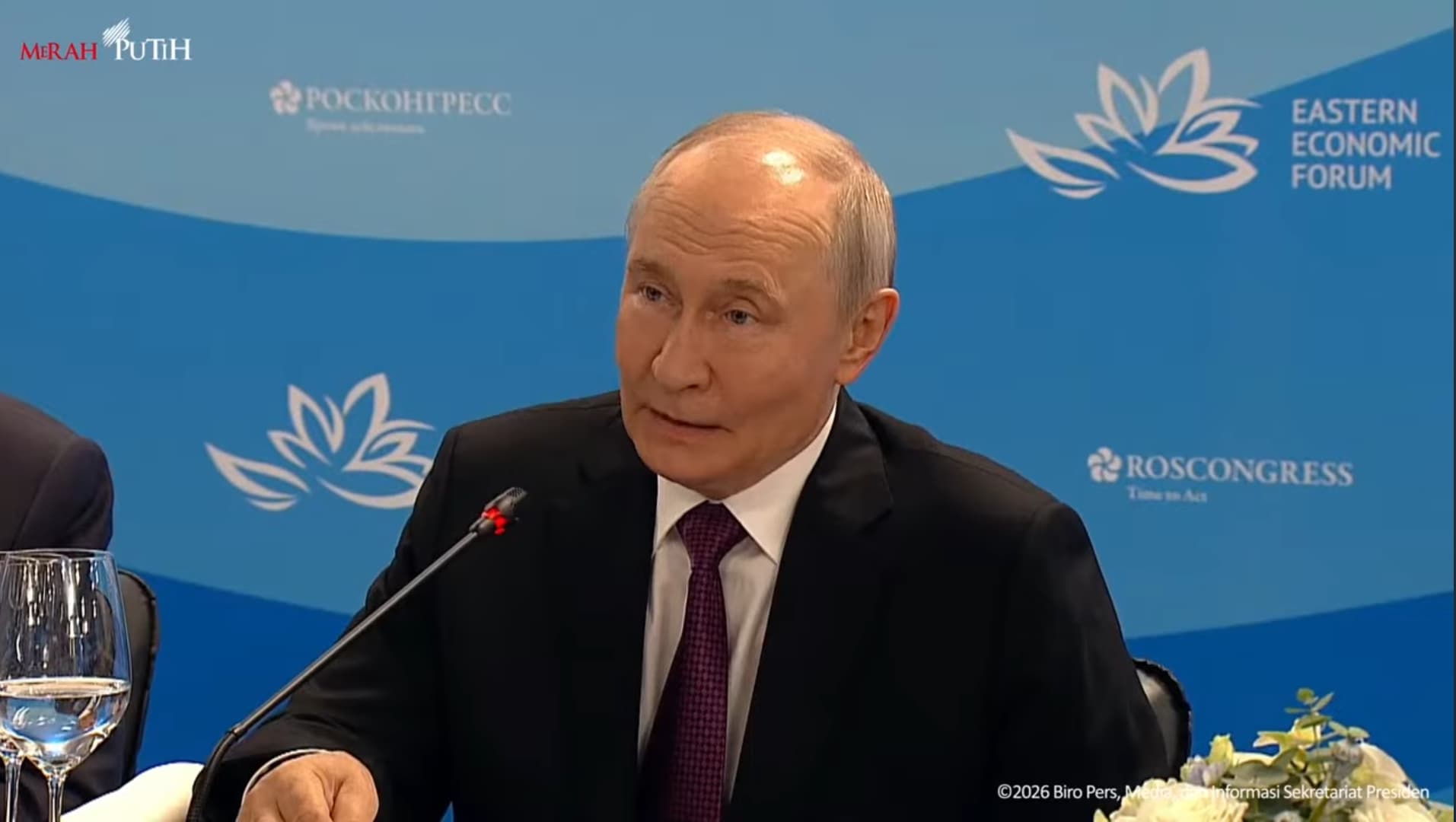 Putin Gelar Jamuan Santap Siang untuk Sambut Prabowo di Vladivostok