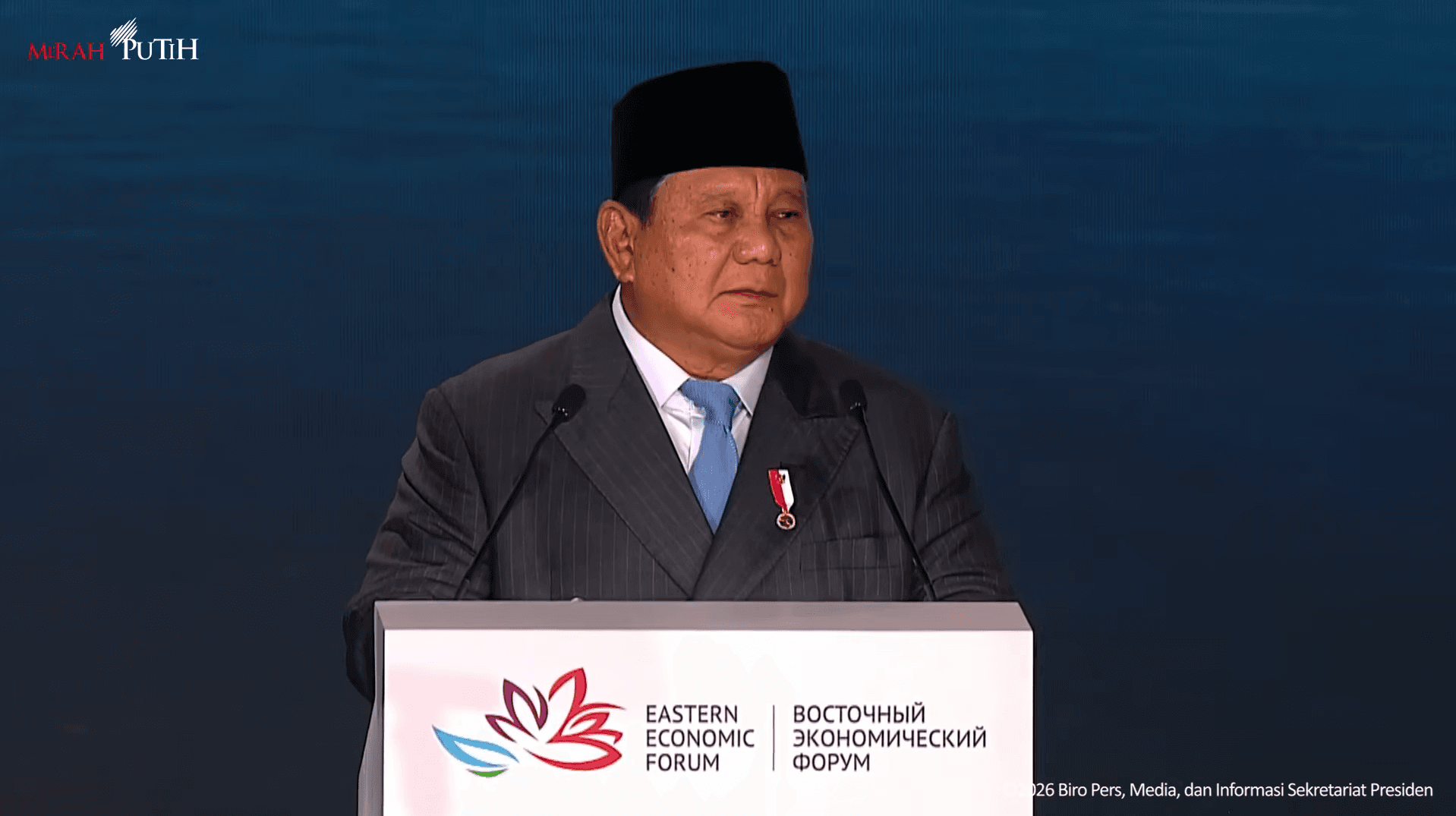 Bicara di EEF Rusia, Prabowo Ungkap Alasan Jalankan MBG  