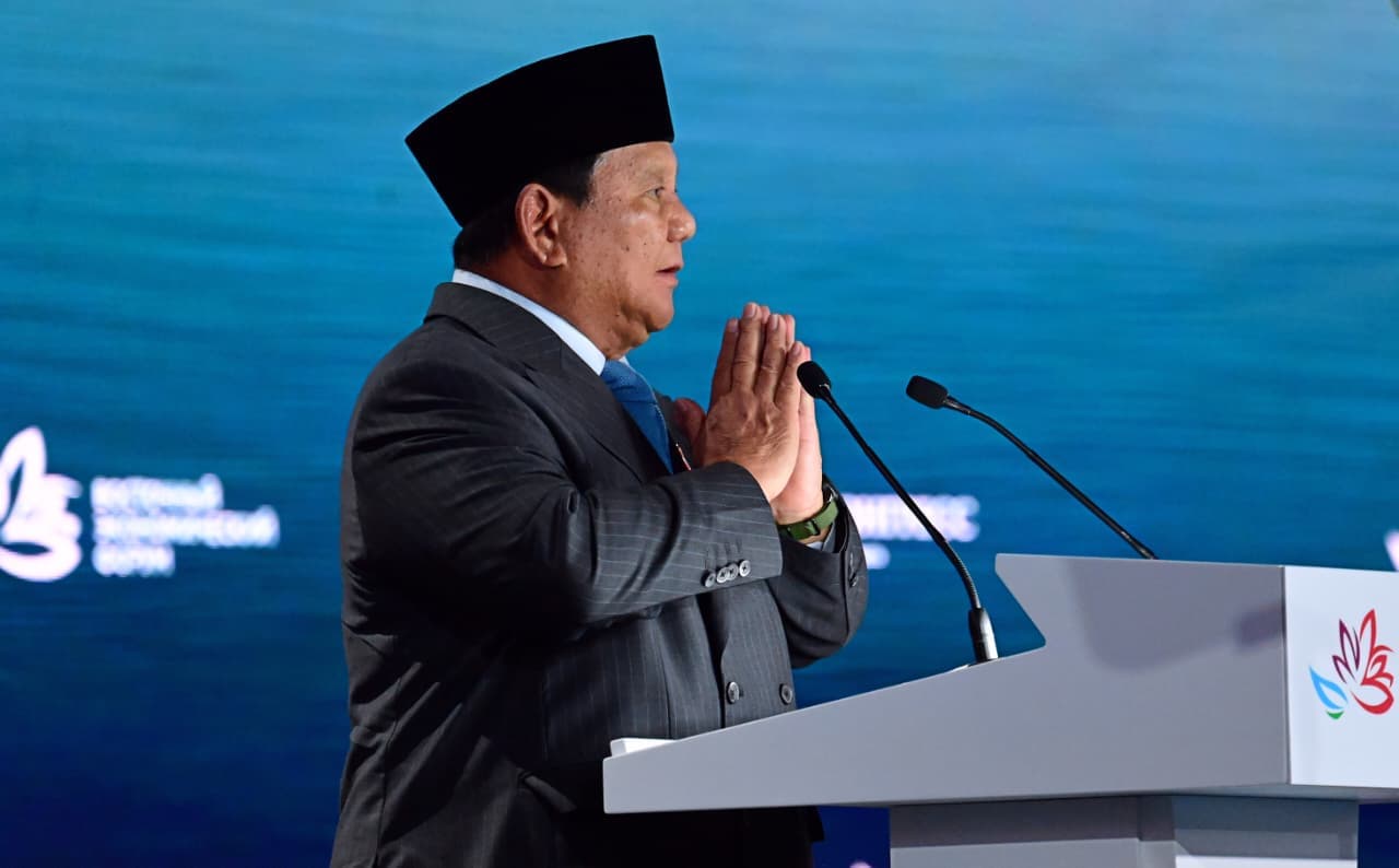 Di EEF, Prabowo: Pasifik Bukan Pemisah, tetapi Jalan Raya Ekonomi RI–Rusia