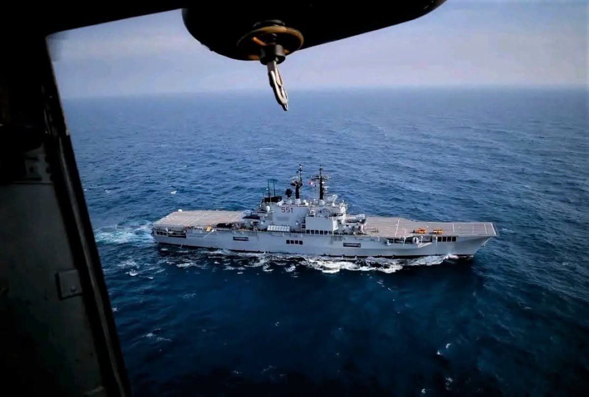 Indonesia's First Aircraft Carrier Arrives in Jakarta Ahead of Naval Recommissioning as KRI Sriwijaya