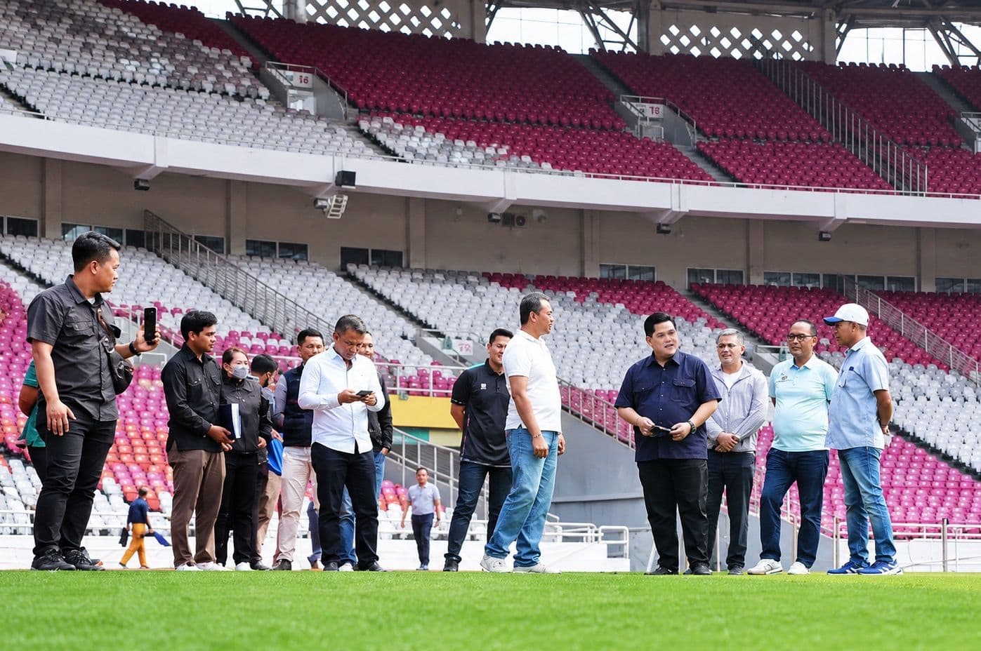 Ketum PSSI Erick Thohir Cek Kesiapan Venue FIFA ASEAN Cup 2026