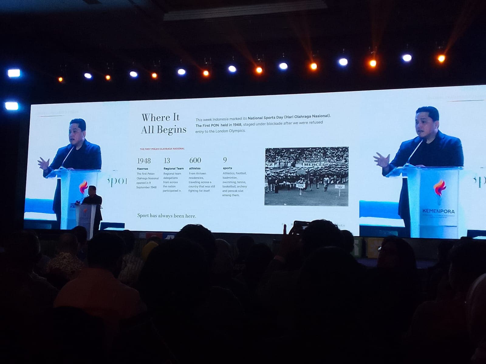 Bicara di Indonesia Sport Summit, Menpora Tegaskan Olahraga adalah Investasi 