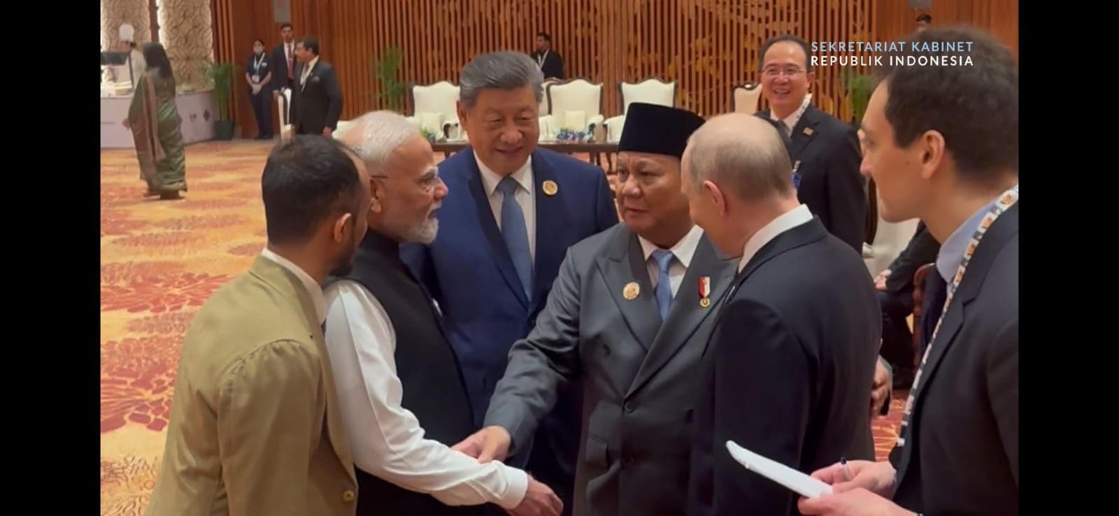 Momen Akrab Prabowo Bersama Modi, Putin, dan Xi Jinping Jelang KTT BRICS