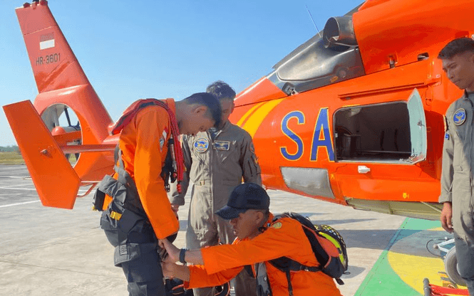Pencarian KM Virgo Transport 8 Diperluas, Basarnas Optimalkan Seluruh Alut SAR plus Helikopter