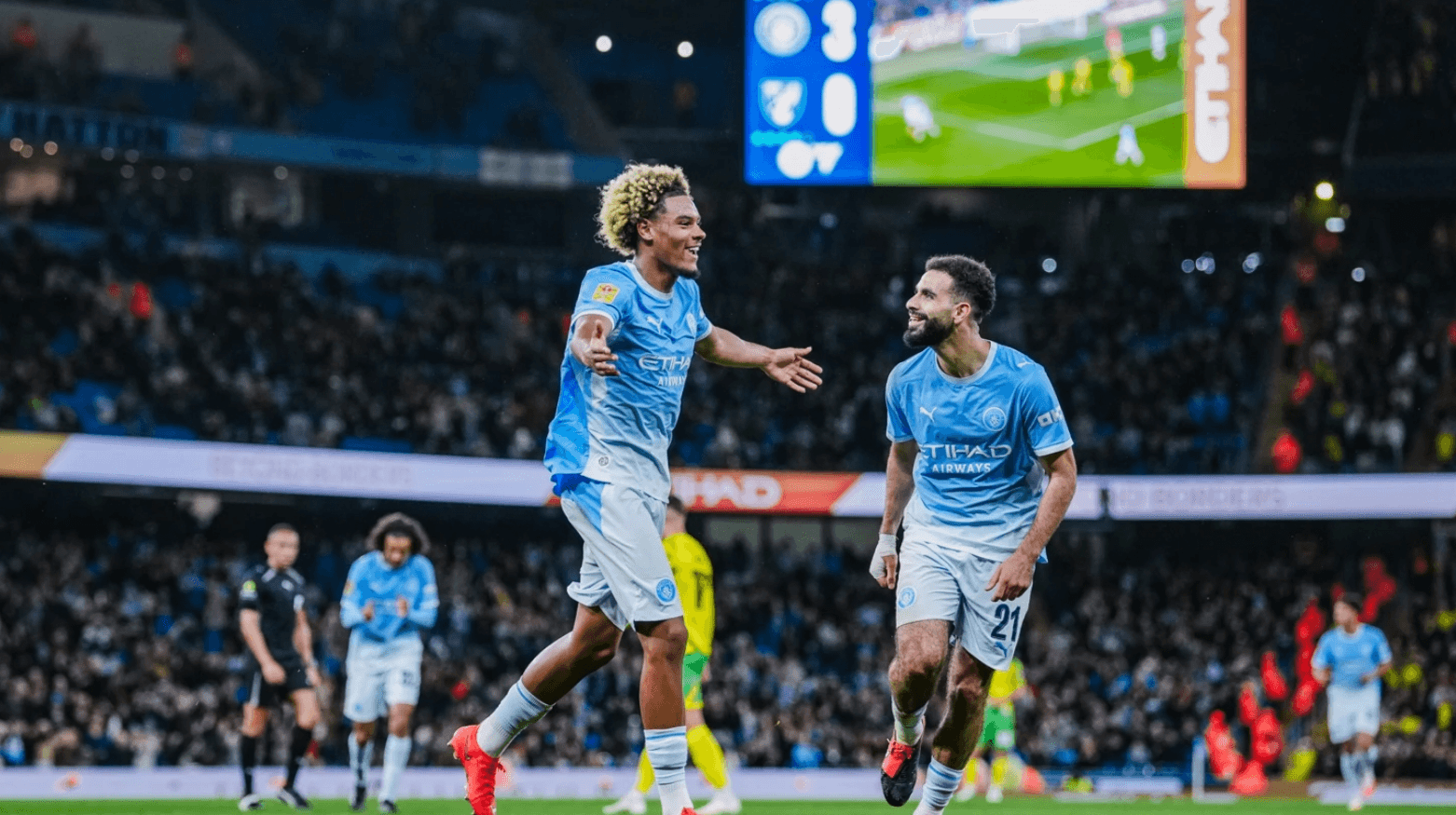 Floyd Samba Menggila di Debut Manchester City, Cetak 2 Gol Carabao Cup
