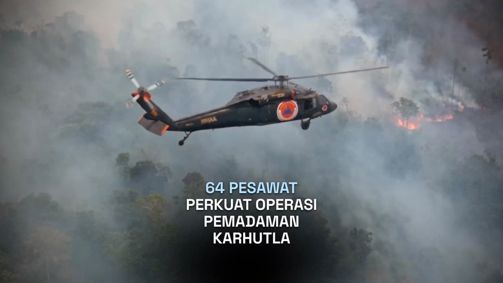Pemerintah Kerahkan 64 Pesawat dan 54.394 Personel Tangani Karhutla