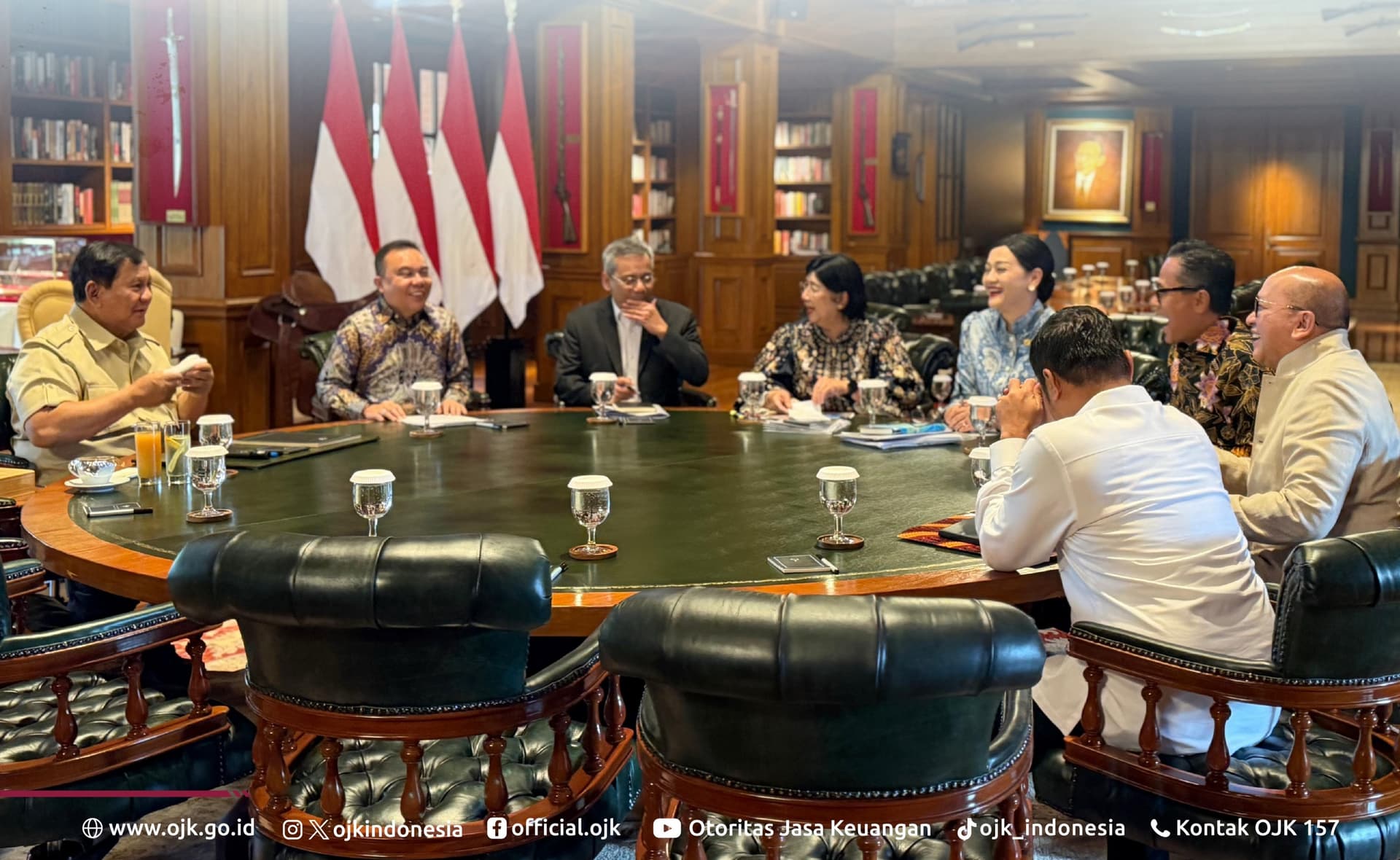 Prabowo Terima Ketua OJK dan Gubernur BI di Hambalang, Bahas Perekonomian dan Sektor Jasa Keuangan