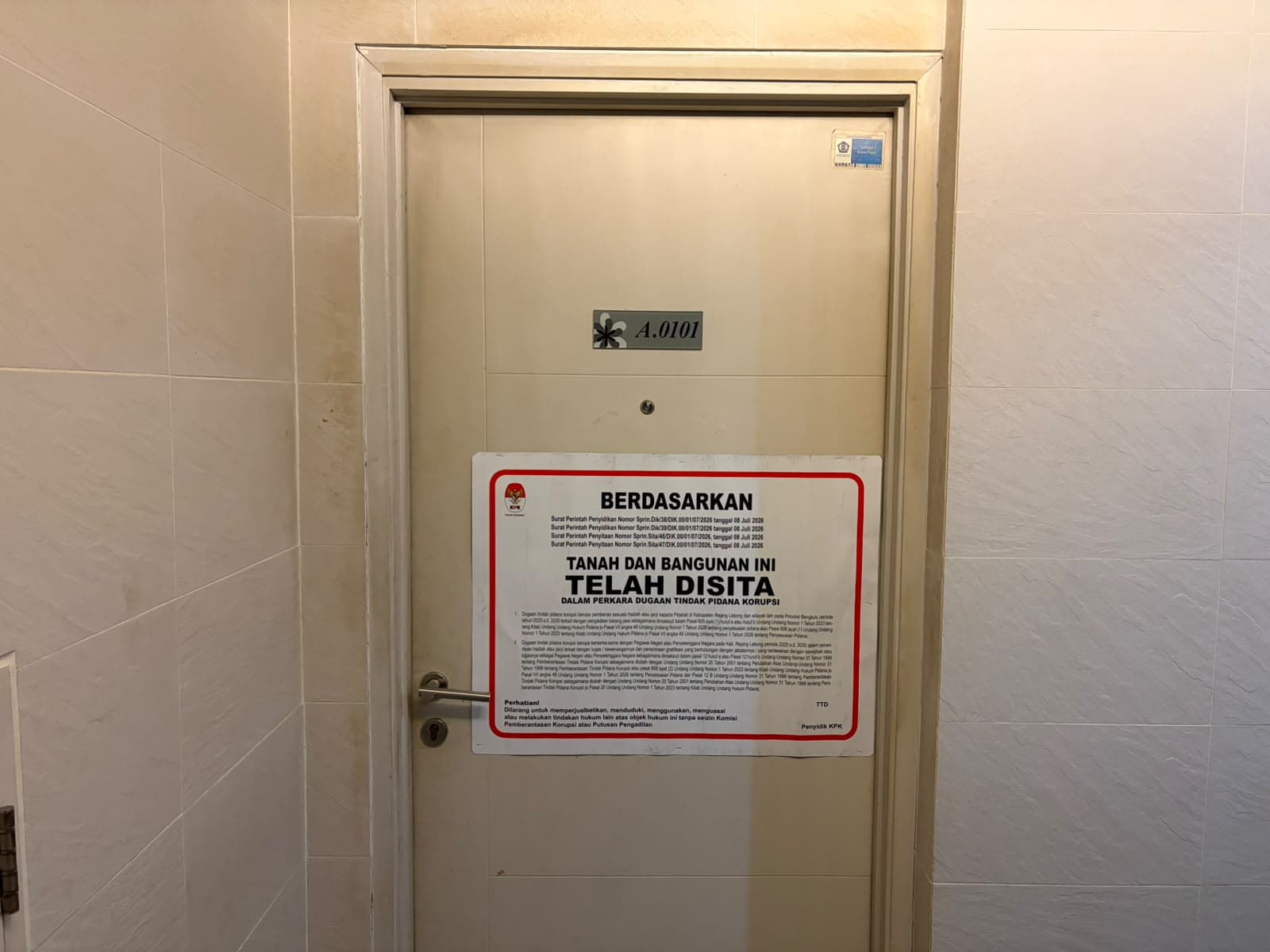 KPK Sita Unit Apartemen Politikus PKB Vinna Ledy Anggraheni, Diduga Pemberian Pengusaha