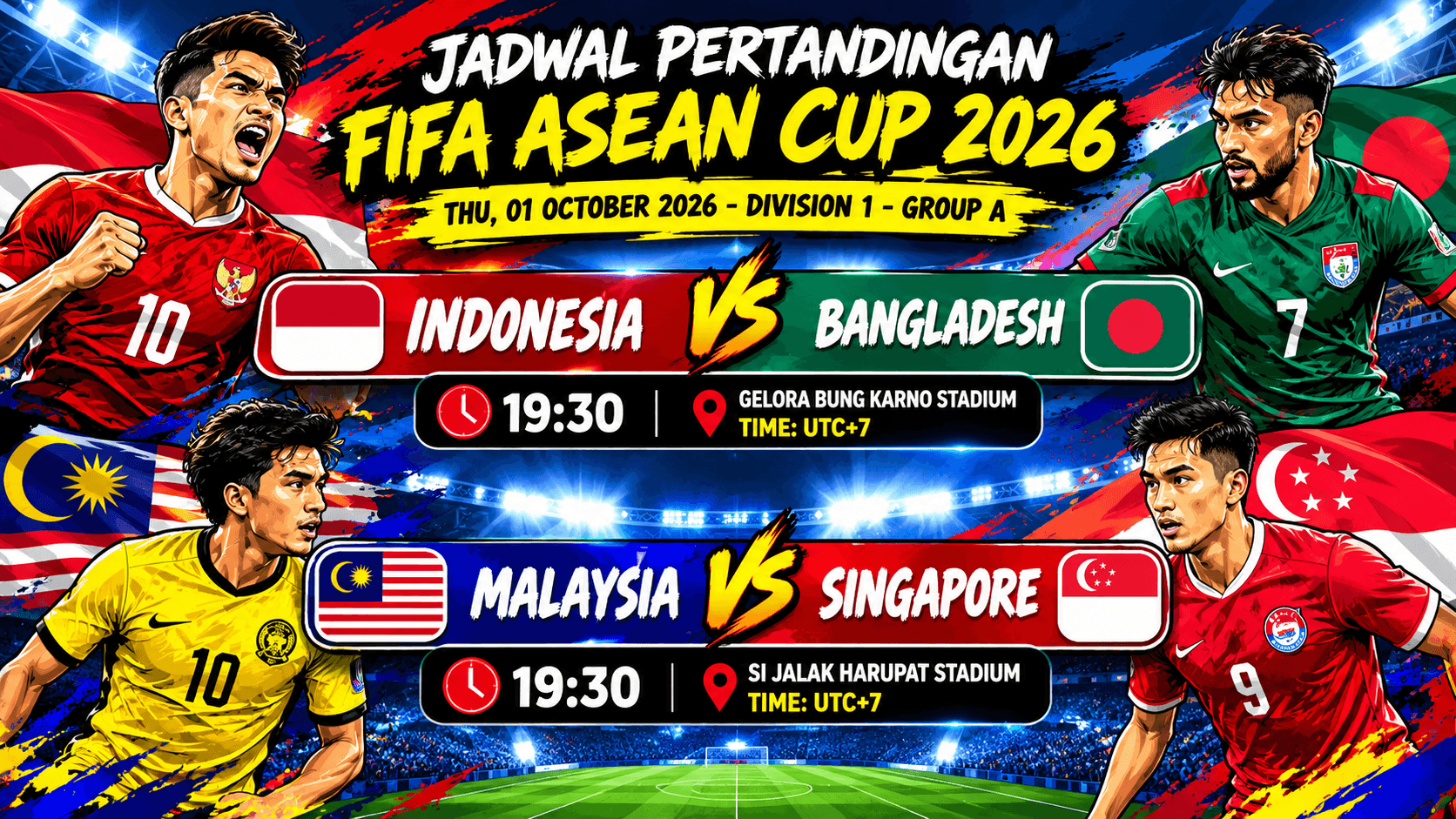 Penentuan! Jadwal Pertandingan Timnas Indonesia vs Bangladesh 