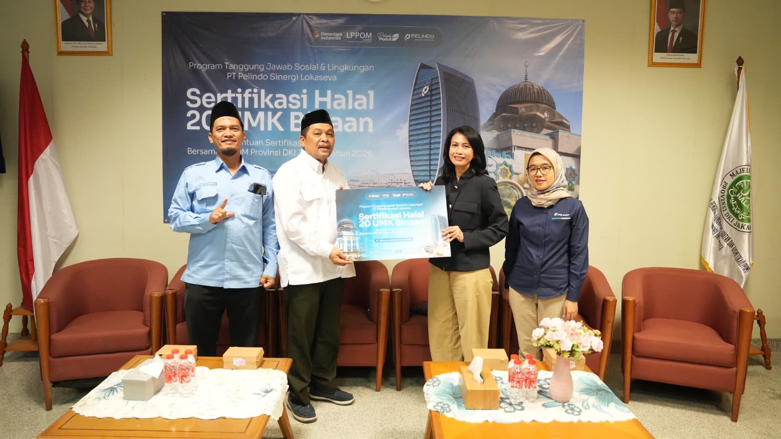 Puluhan UMK Binaan Pelindo Naik Kelas Lewat Sertifikasi Halal