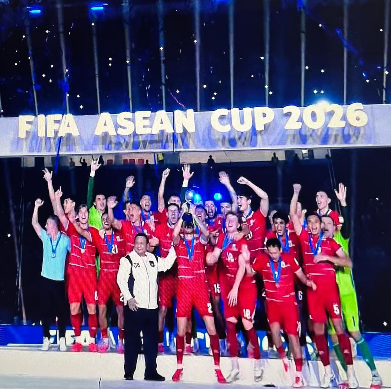 Prabowo Gembira dan Bangga Indonesia Menang Lawan Thailand di Final FIFA ASEAN Cup