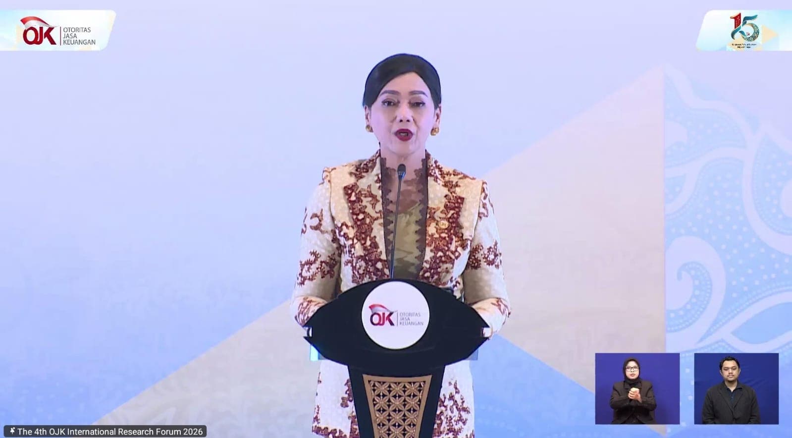 Buka IRF 2026, OJK Tegaskan Sektor Keuangan Indonesia Solid Hadapi Tantangan Global