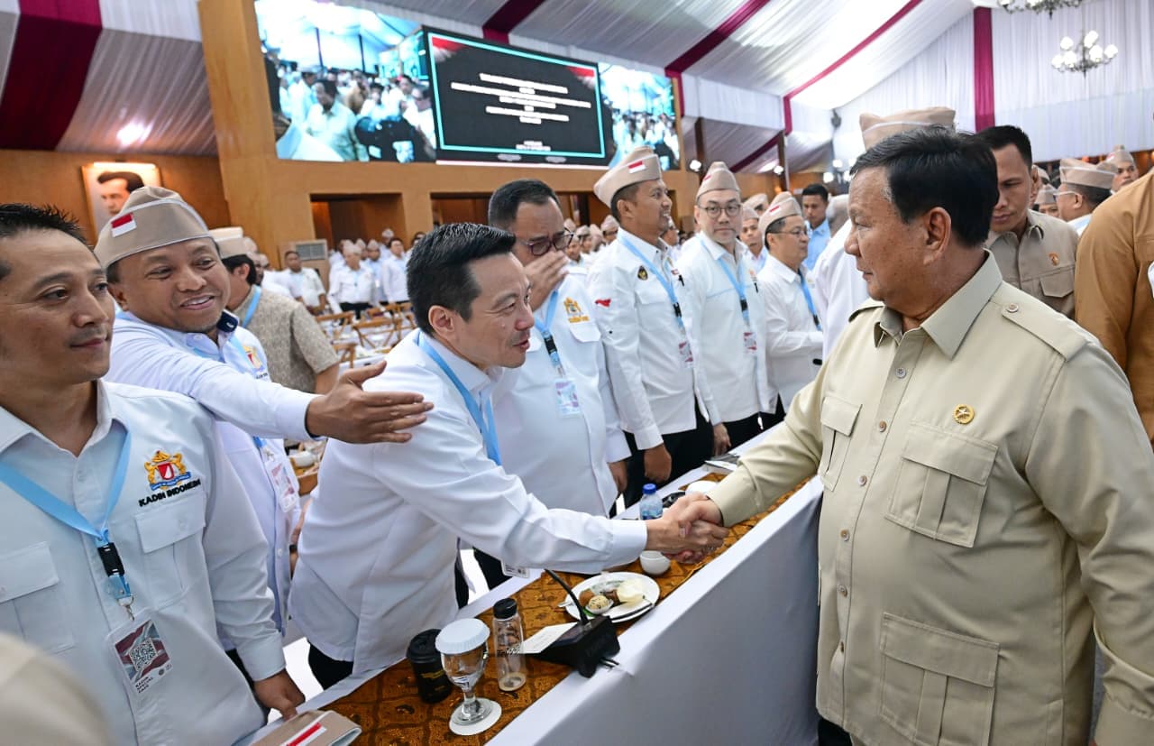 Prabowo Sampaikan Taklimat kepada Peserta P3MDI dan Rapimnas Kadin di Hambalang