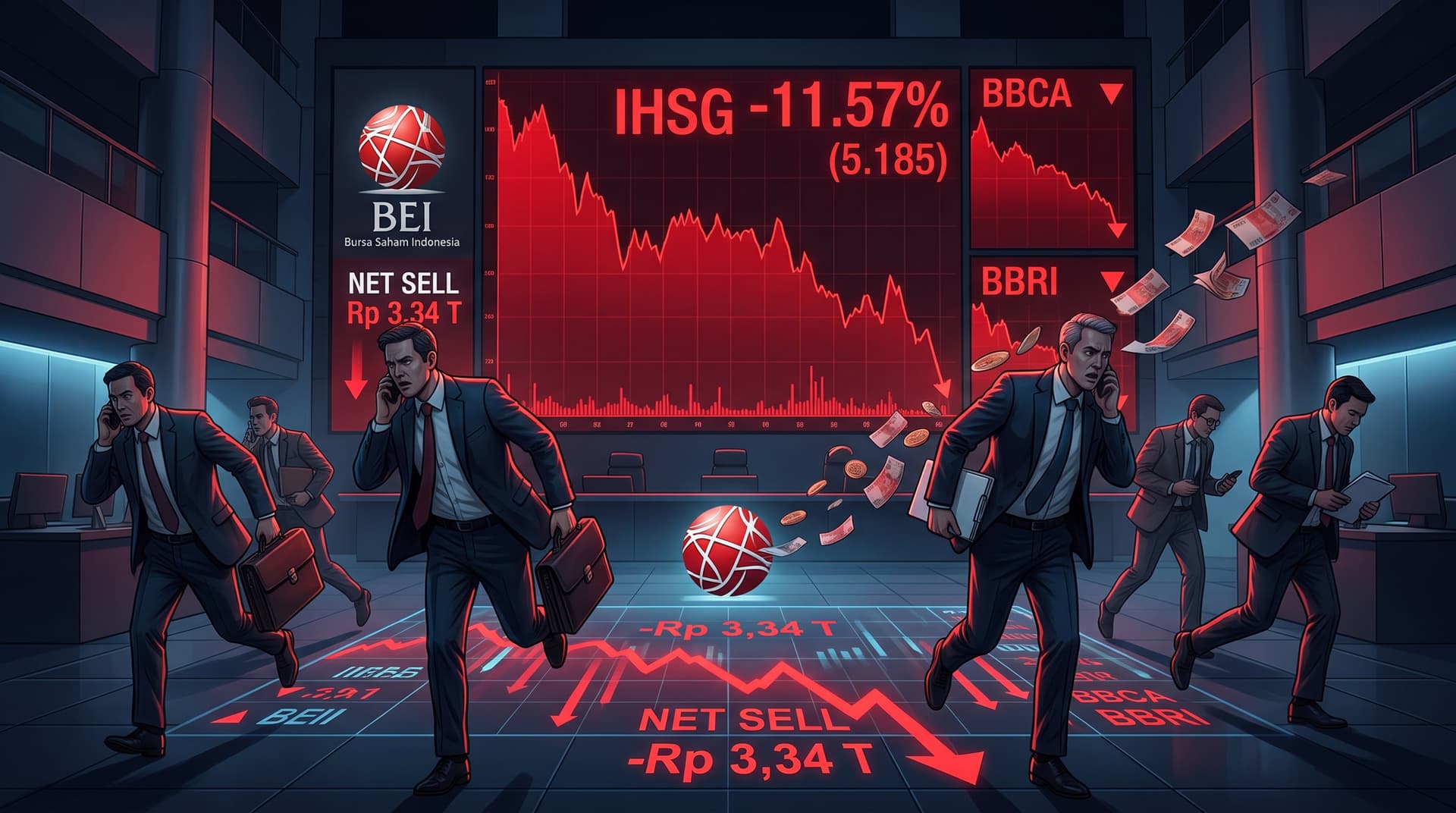 Investor Asing Berlomba-lomba Cabut dari BBCA dan BBRI, Net Sell Melonjak Jadi Rp 3,34 Triliun