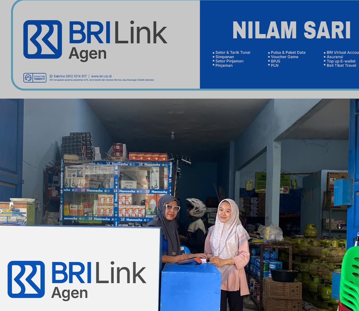 Tumbuh dari Usaha Sederhana, BRILink Agen Nilam Sari Kini Kelola 15 Gerai di Medan