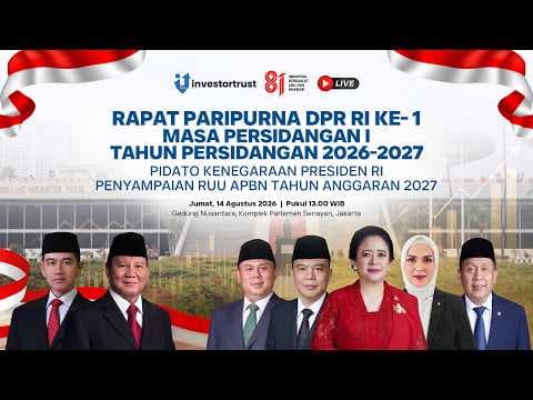🔴LIVE: Rapat Paripurna DPR RI Ke- 1 Tahun Sidang 2026 - 2027 dan Penyampaian RAPBN TA 2027