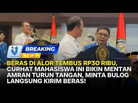 Dengar Keluhan Mahasiswa Baru Undip, Mentan Amran Langsung Minta Bulog Kirim Beras ke Alor
