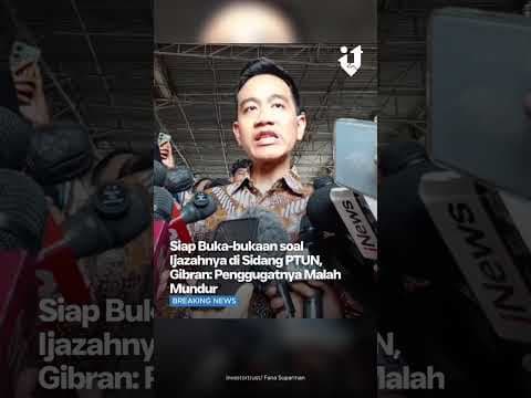 Wakil Presiden Gibran Rakabuming Raka Siap Buka bukaan soal Ijazahnya di Sidang PTUN