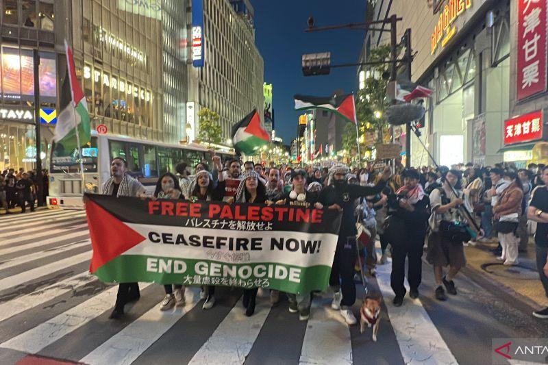 Beri Dukungan Palestina, Ratusan Warga di Jepang ikuti “The Intifada March”