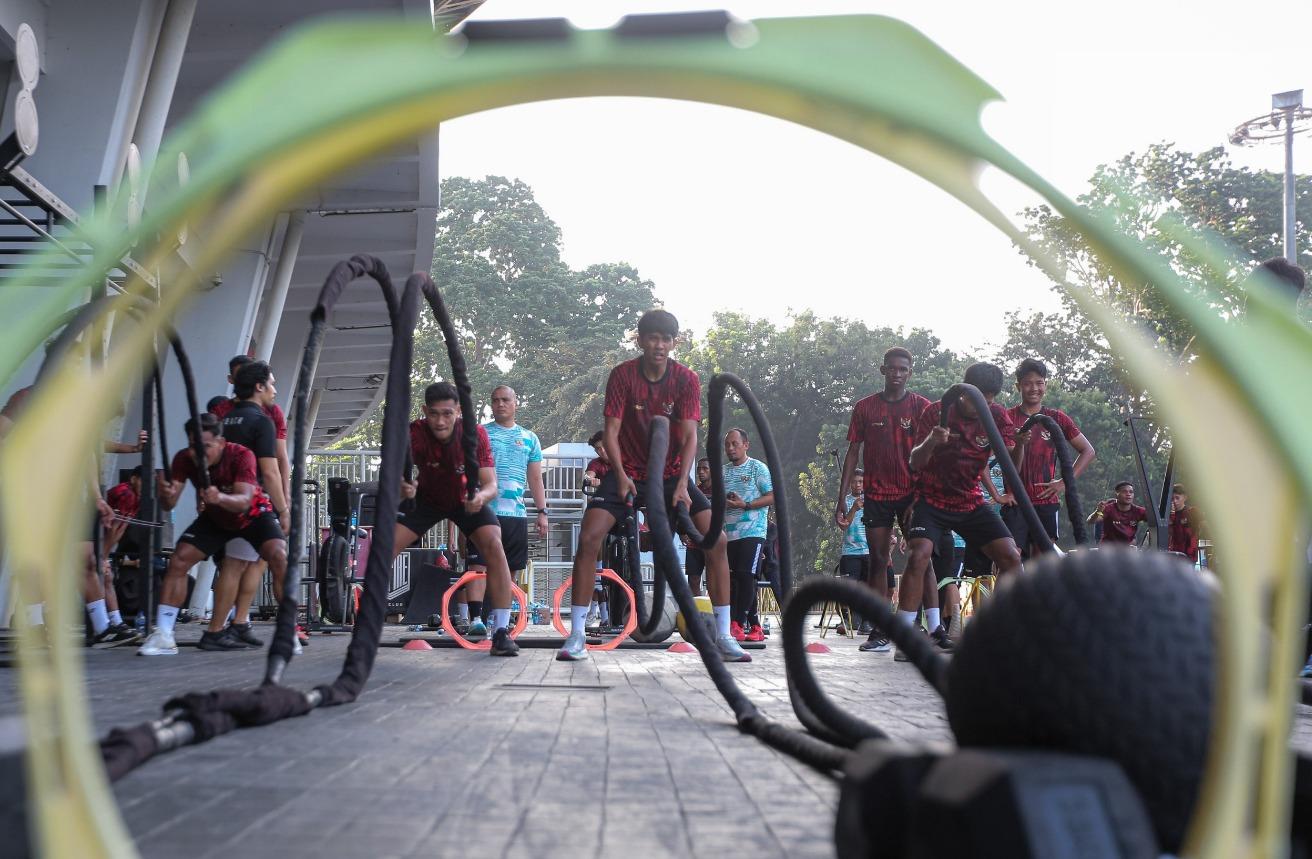 Lanjutkan TC, Timnas U-20 Indonesia Fokus Latihan Penguatan Fisik