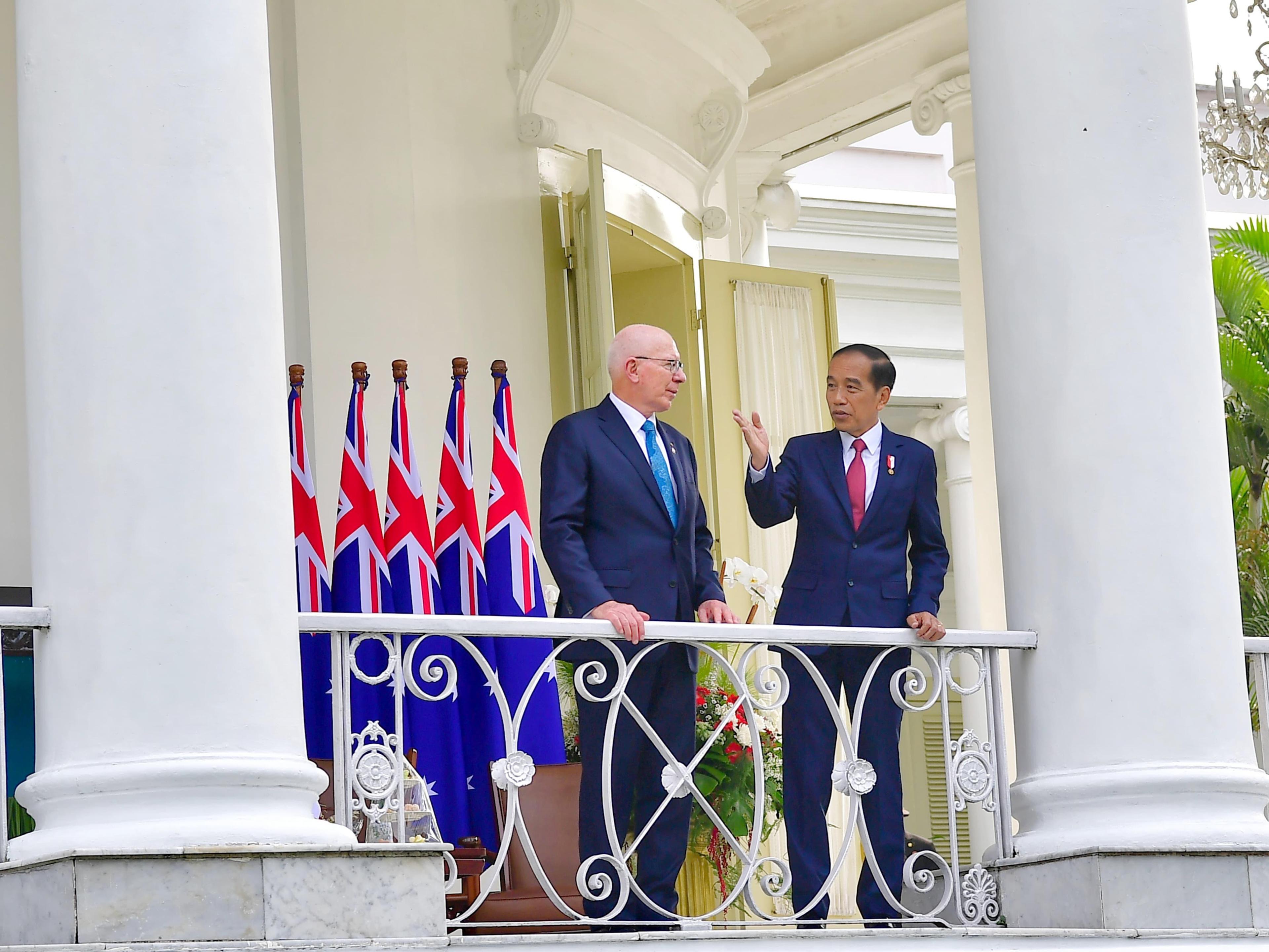 Jokowi Terima Kunjungan Gubernur Jenderal Australia di Istana Bogor 