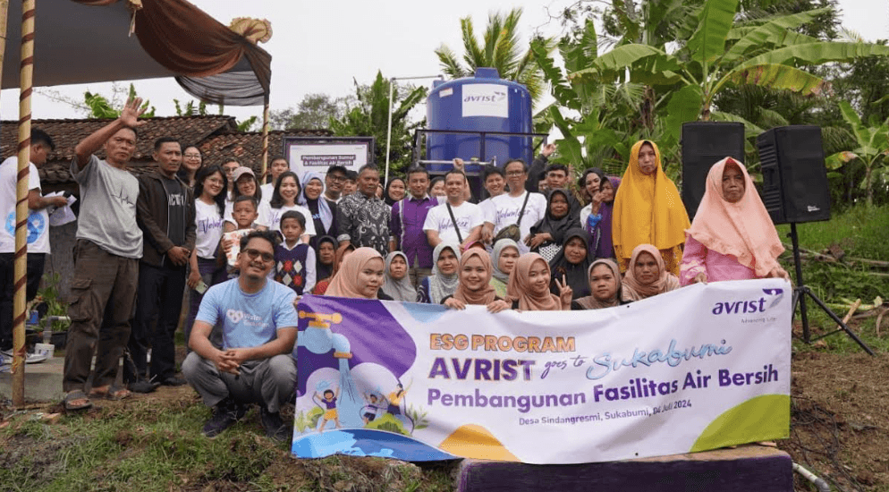 Dorong ESG, Avrist Assurance Bangun Fasilitas Air Bersih di Sukabumi