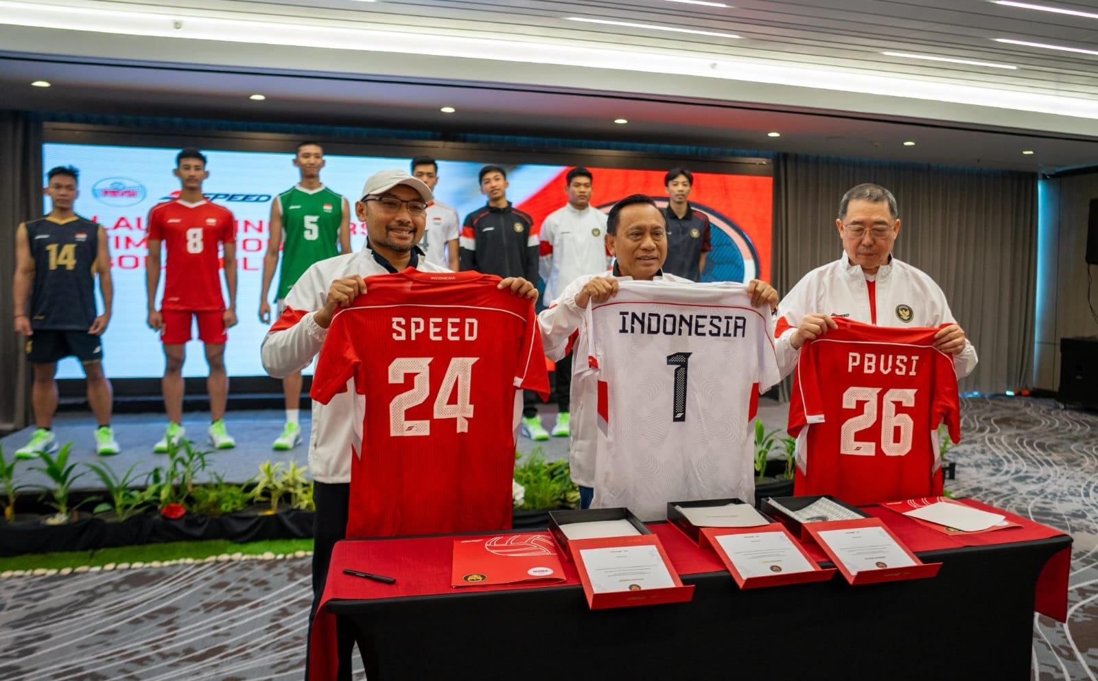  Speed Jersey Sediakan Kostum Timnas Voli Indonesia 