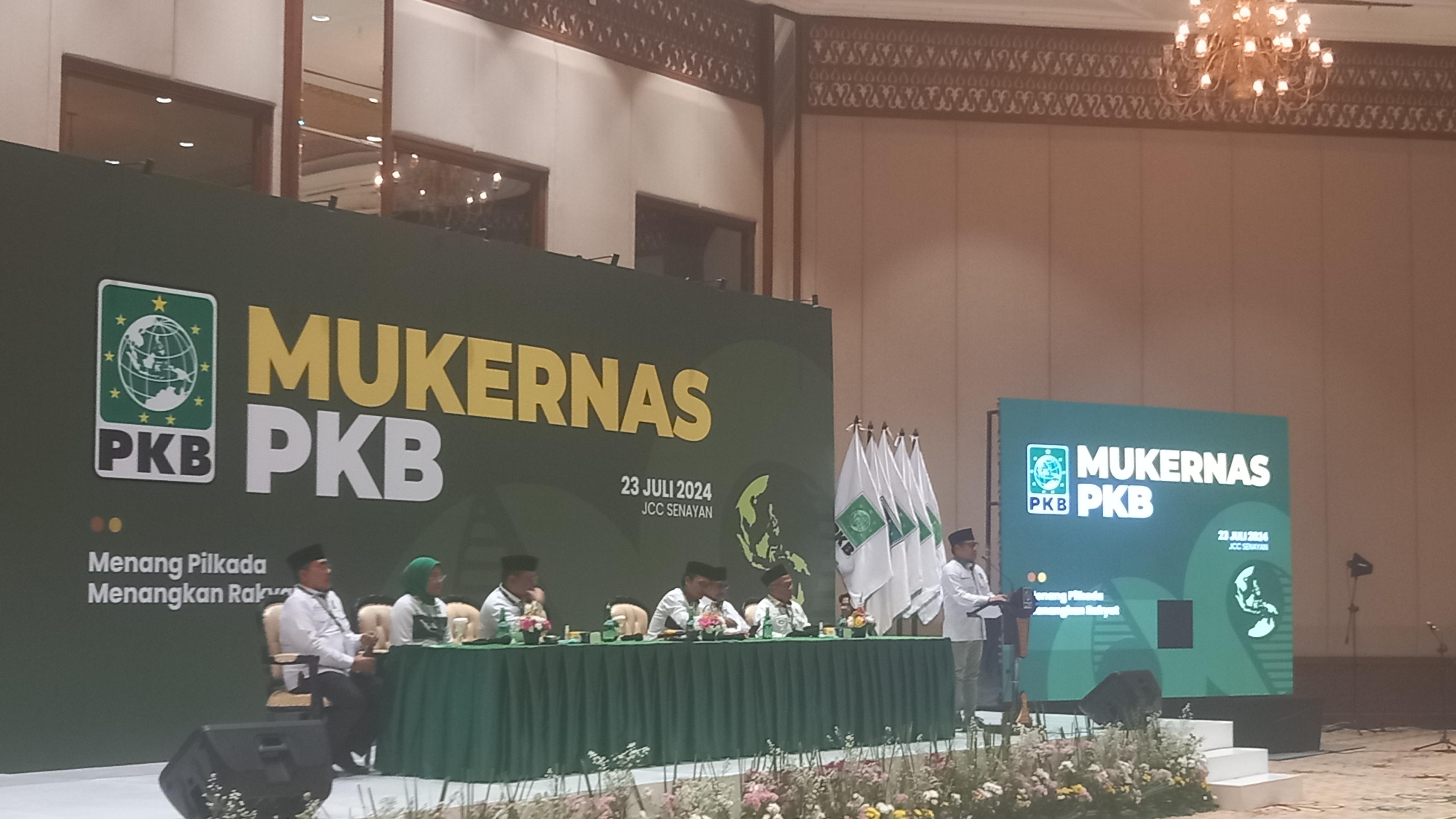 Buka Mukernas PKB, Cak Imin Kelakar Minta Rekomendasi Maju Cagub Jakarta 